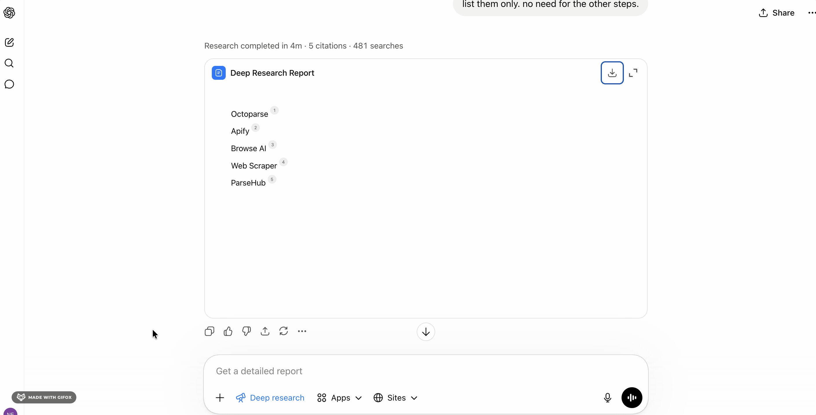ChatGPT and Claude AI tool recommendations for Bien'Ici scrapers