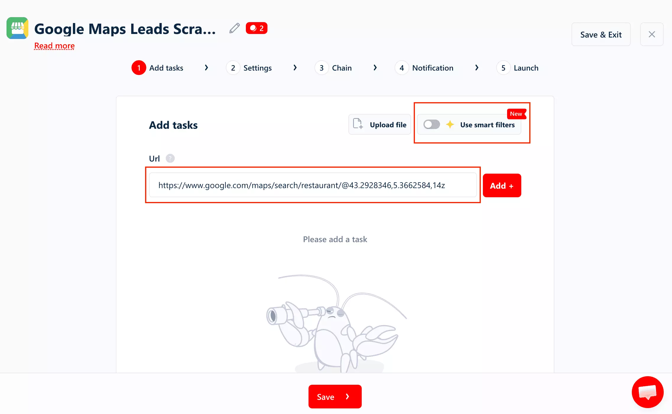 gif: URL input mode
