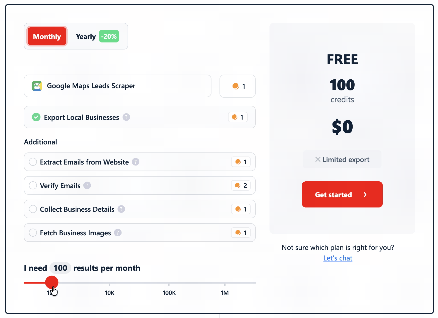 base pricing lobstr.io