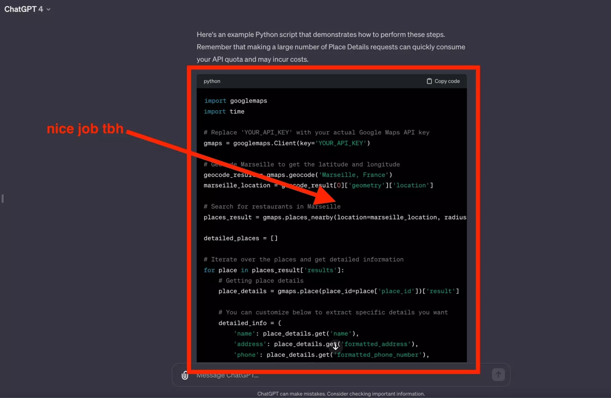 chatgpt4 code to scrape google places api.png