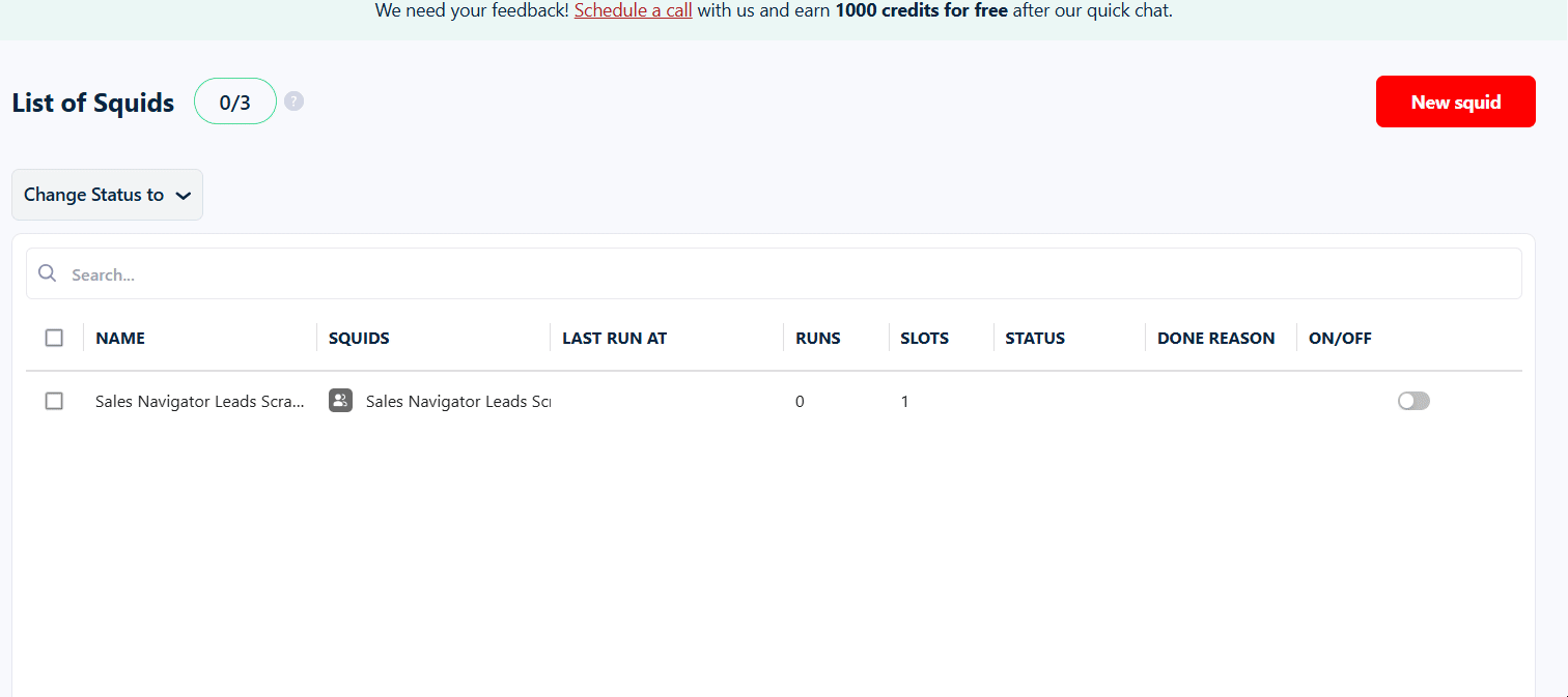 How to scrape Instagram Reels using Lobstr.io? - 1. Create a Squid