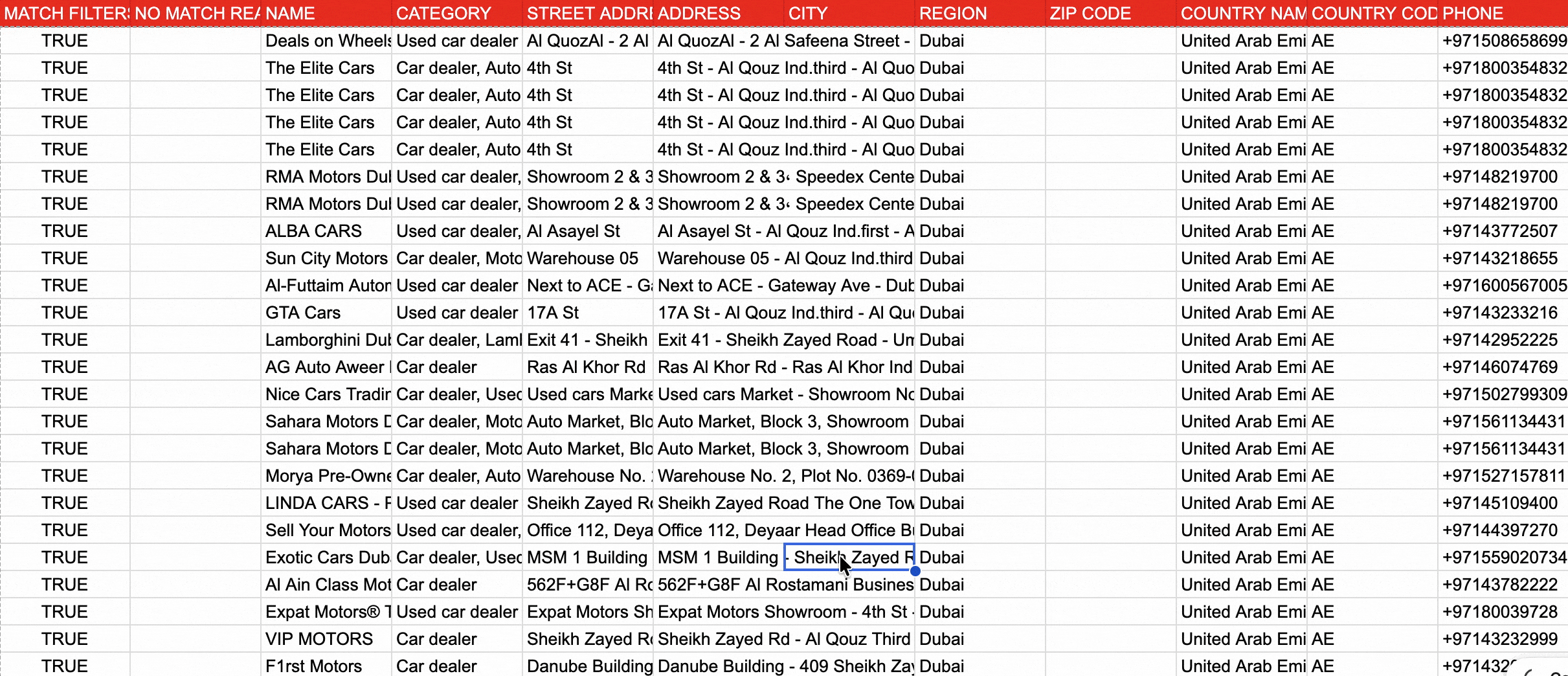 gif showing data export