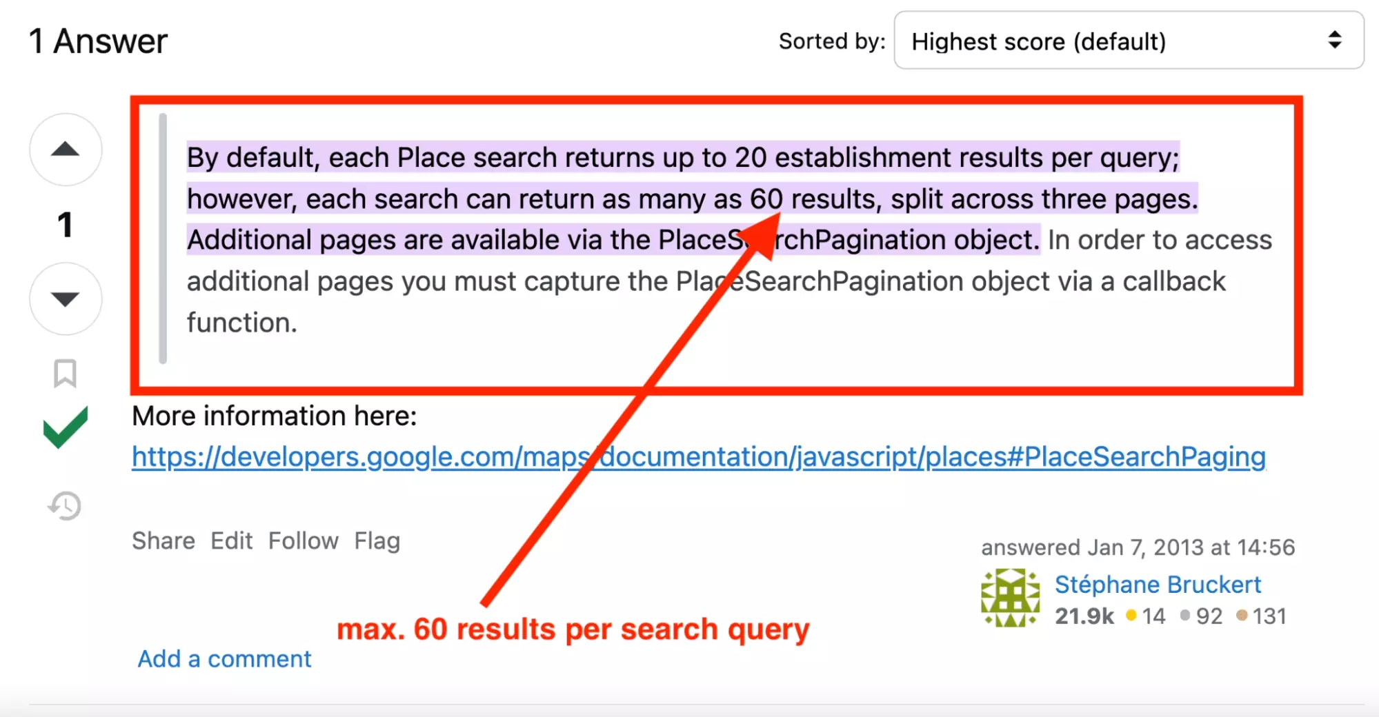 hard display limit on google maps official api.png