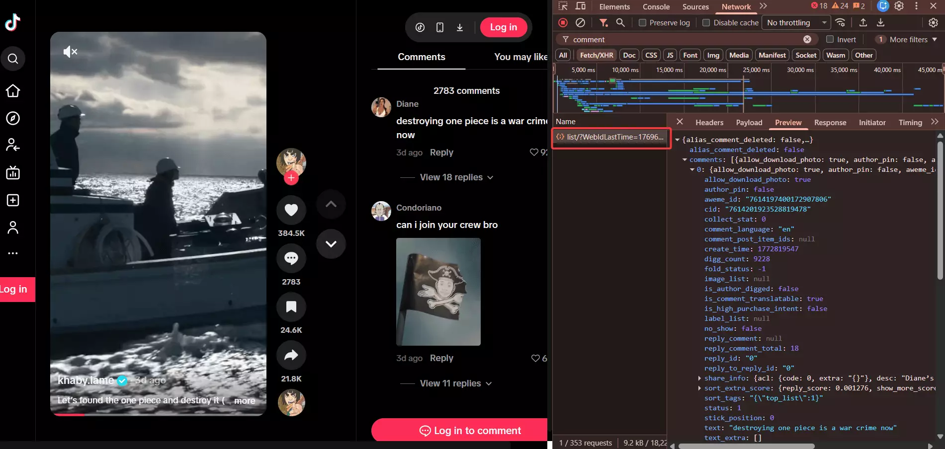 2 ways to scrape TikTok comments - Build your own scraper image7