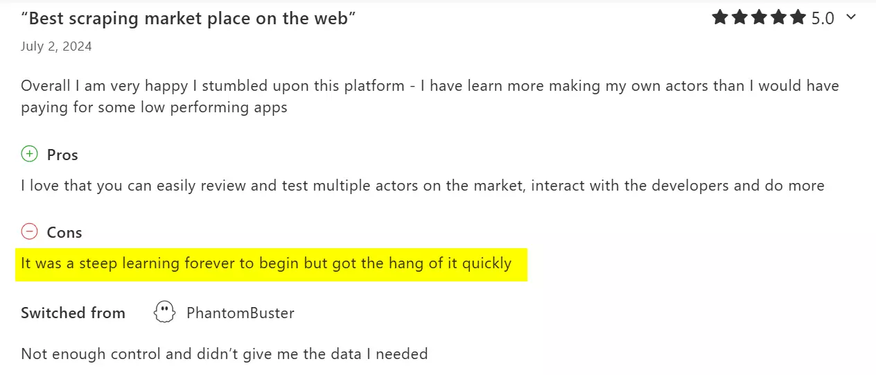 Why do you need an Apify alternative? image5
