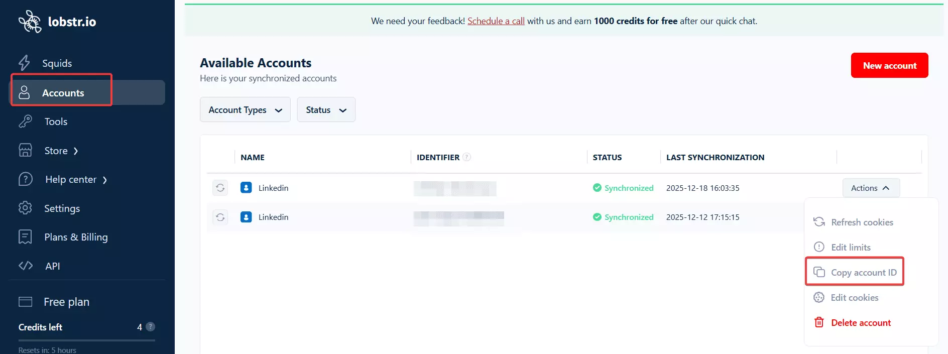 How to scrape LinkedIn profiles with Python using Lobstr.io’s API [Step by step tutorial] - Step 3B: Add crawler parameters