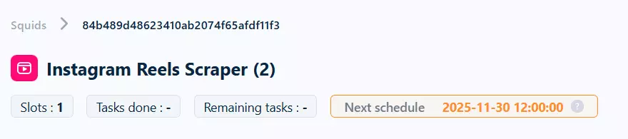 How to scrape Instagram Reels using Lobstr.io? - 4. Launch image21