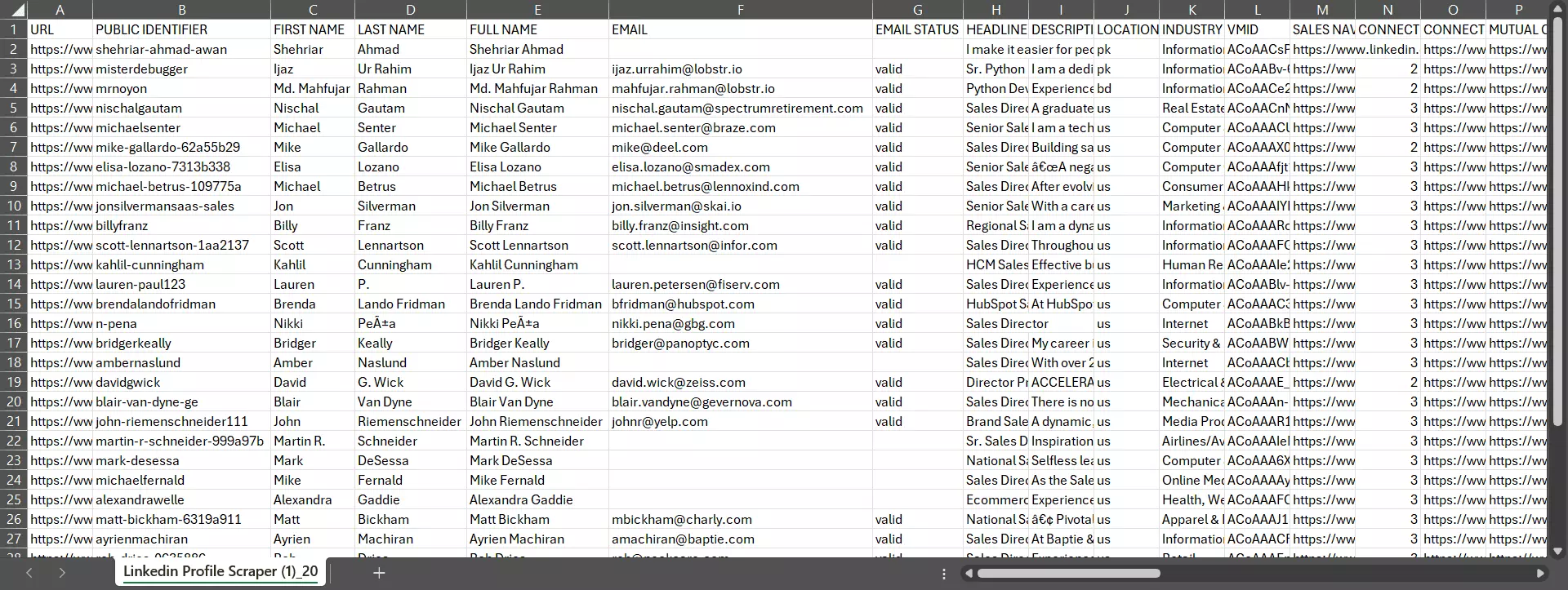 How to scrape LinkedIn profiles with Python using Lobstr.io’s API [Step by step tutorial] - Step 5: Get the Data