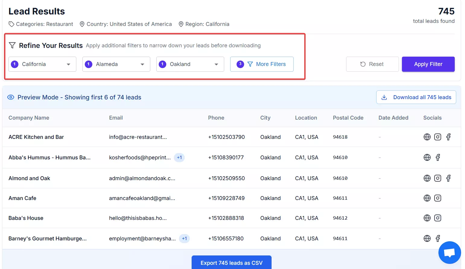 Step 1: Finding leads from Google Maps - How to find leads from Google Maps using Spherescout? image6