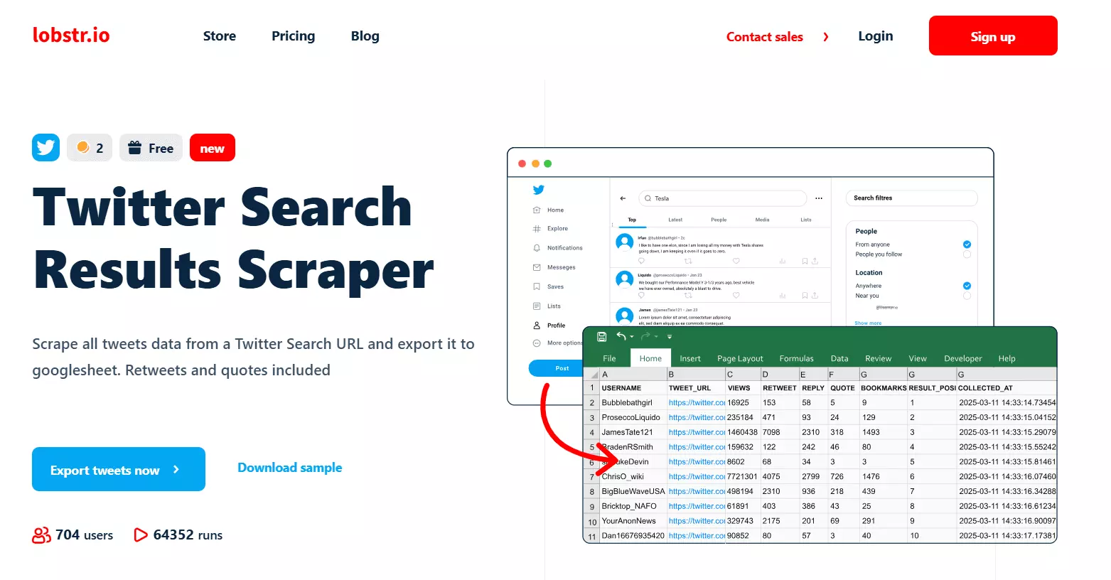 Finding content that performs - Twitter Search Results Scraper image8