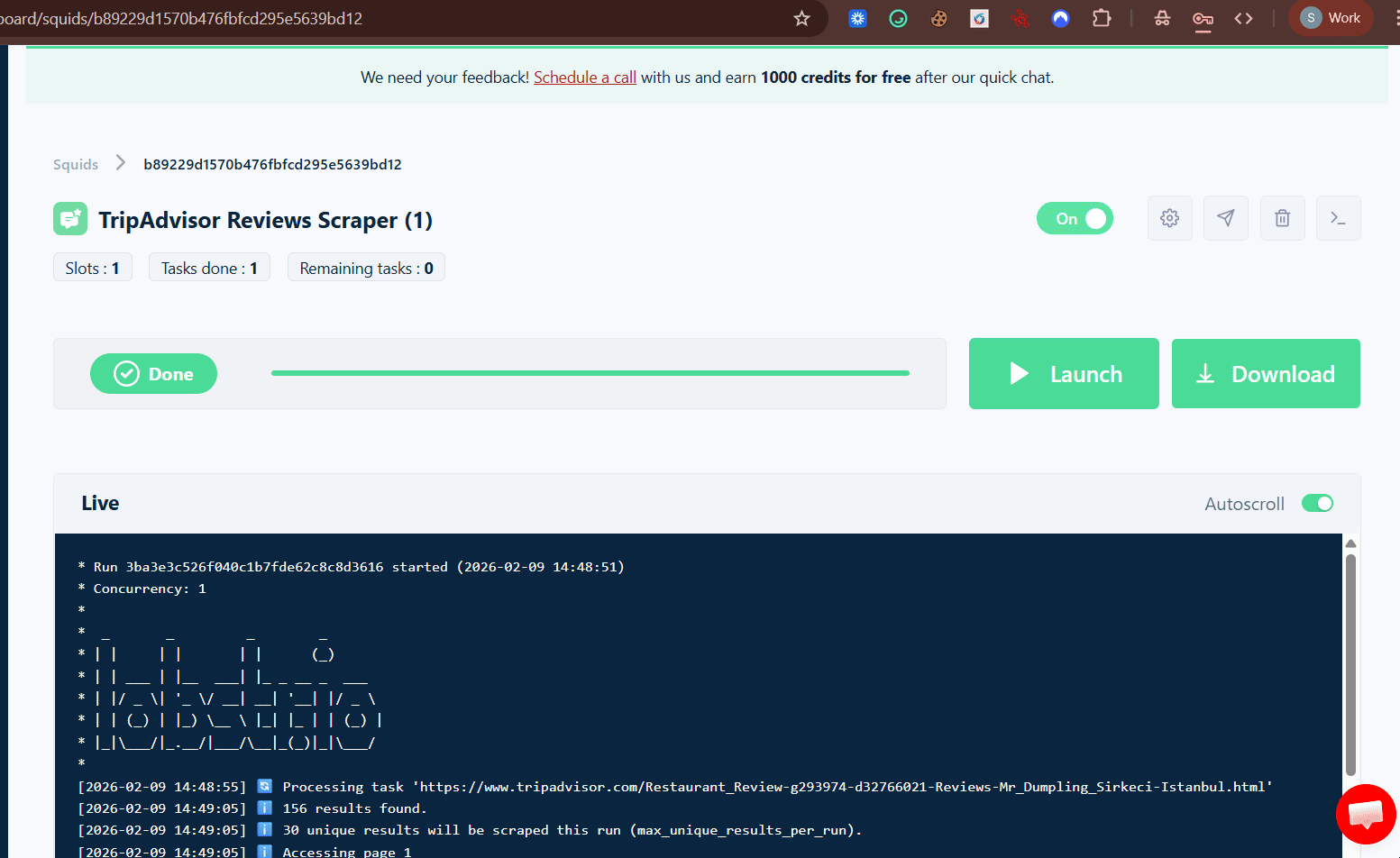 How to scrape TripAdvisor reviews using Lobstr.io [Step by Step Guide] - Step 5: Enjoy image18