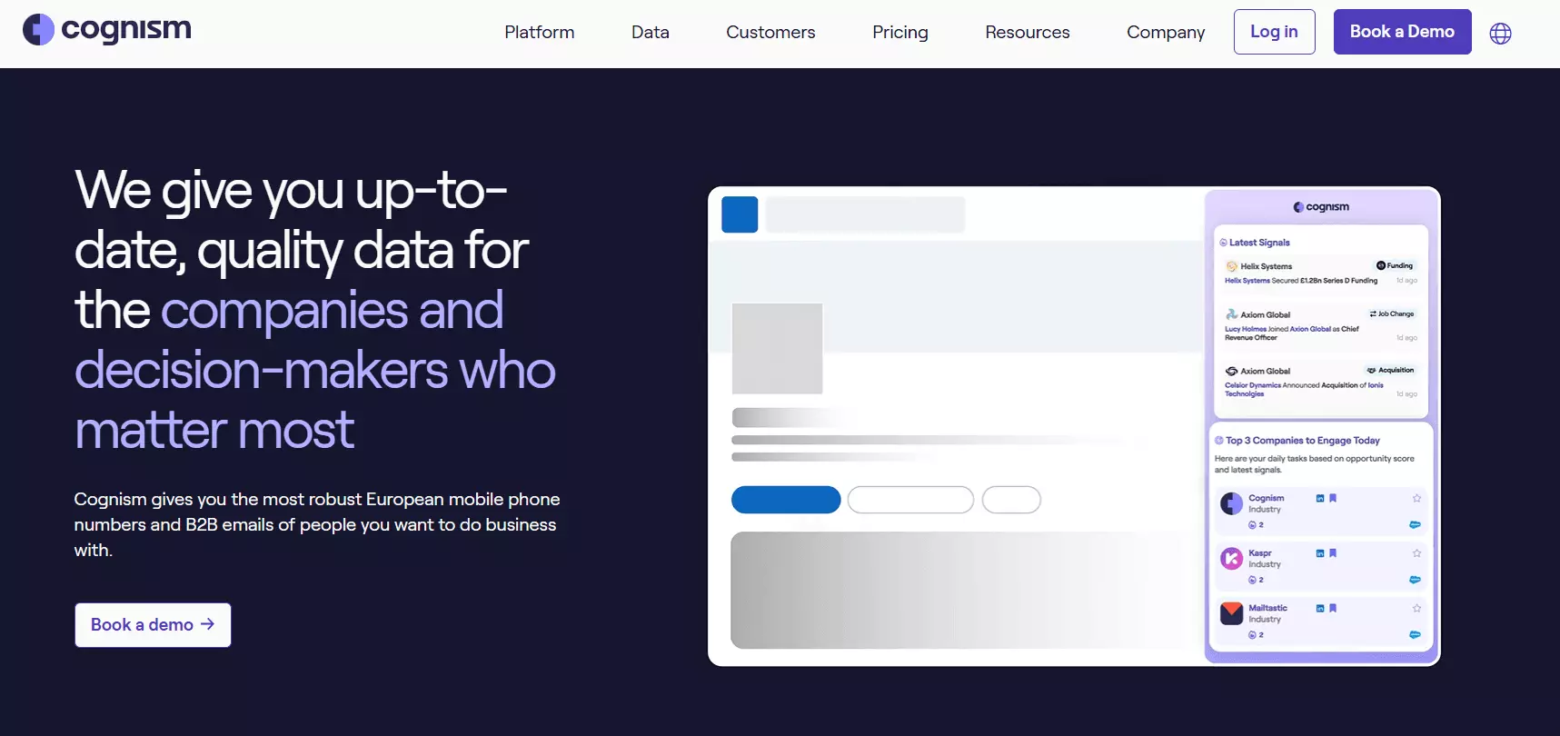 Top 10 B2B data providers - 3. Cognism