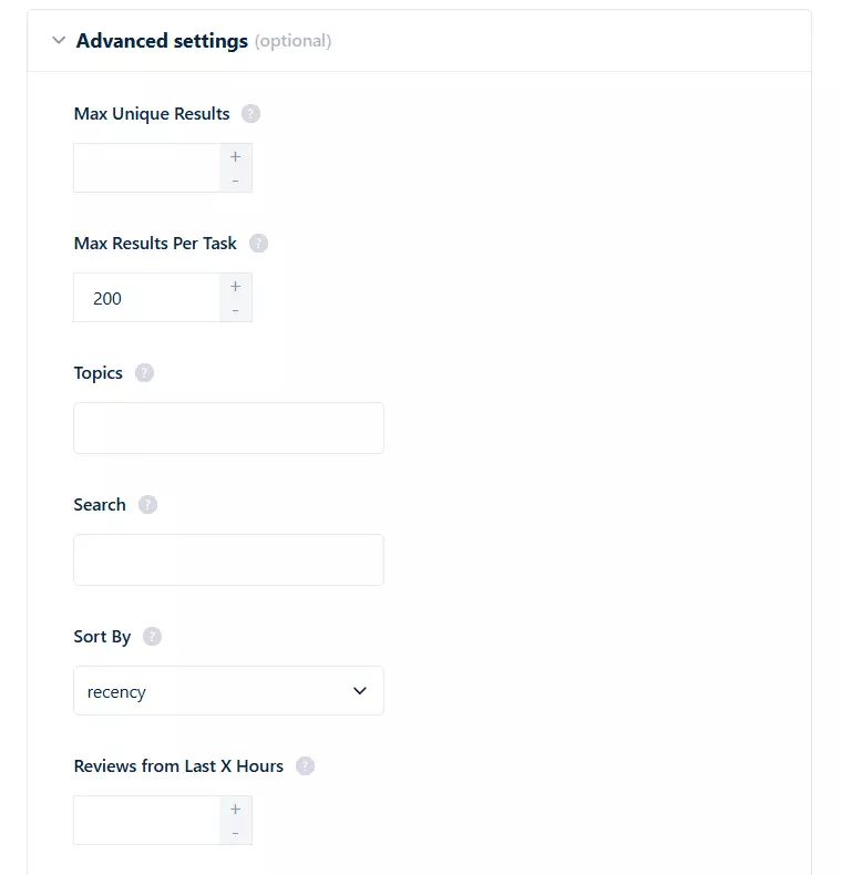 How to scrape Trustpilot reviews using Lobstr.io [Step by Step Guide] - Advanced settings image15