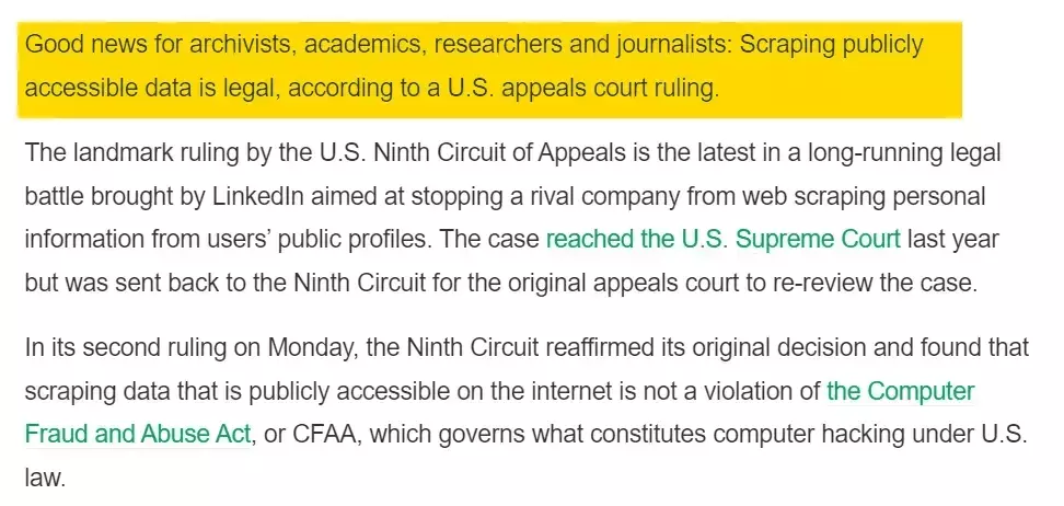 Is scraping Instagram Reels legal? - Is scraping public Instagram Reels legal? image6