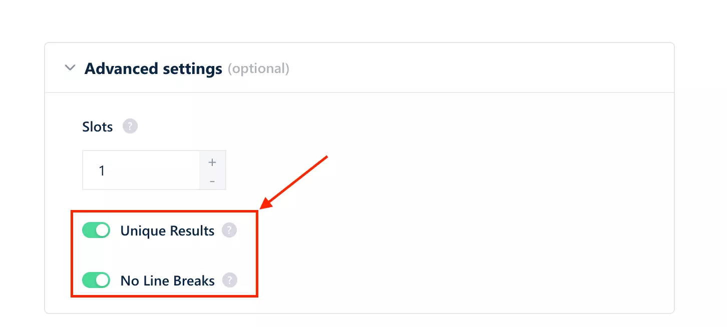 lobstr.io deduplication and output settings