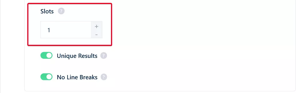 lobstr.io Slots concurrency setting to adjust scraping speed