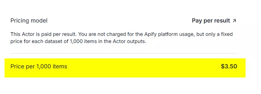 4 Good Apify Alternatives for No-Code Scraping - Pricing image26