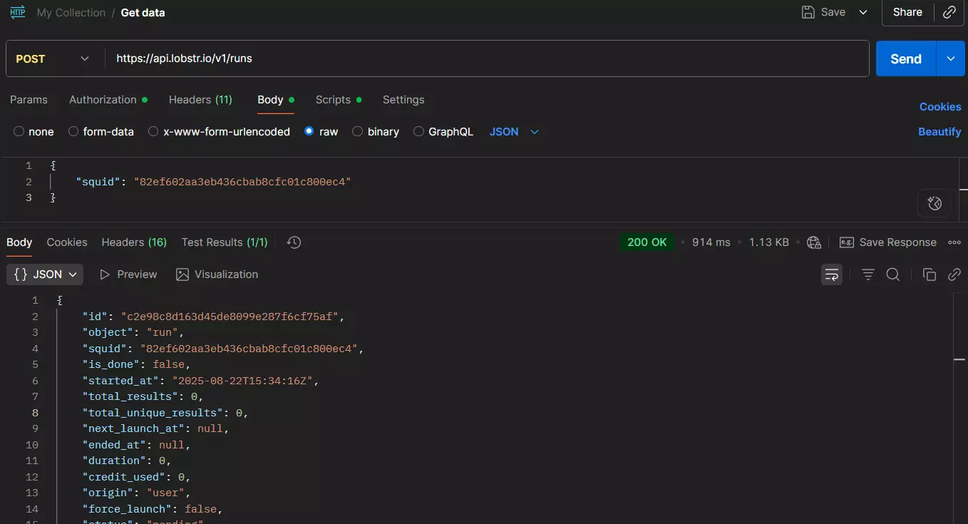 Best Sales Navigator APIs for data collection at scale - Start Run image33