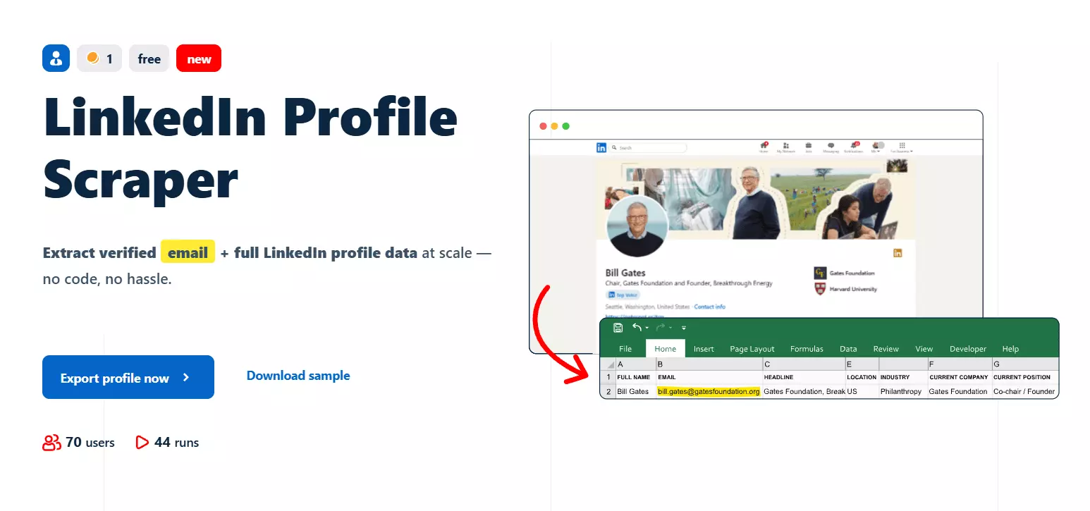 Update #2 – Two new scrapers released - LinkedIn Profiles Scraper 💼