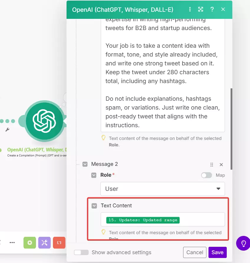Writing and scheduling Tweets with AI - 4. Writing Tweets with AI image25