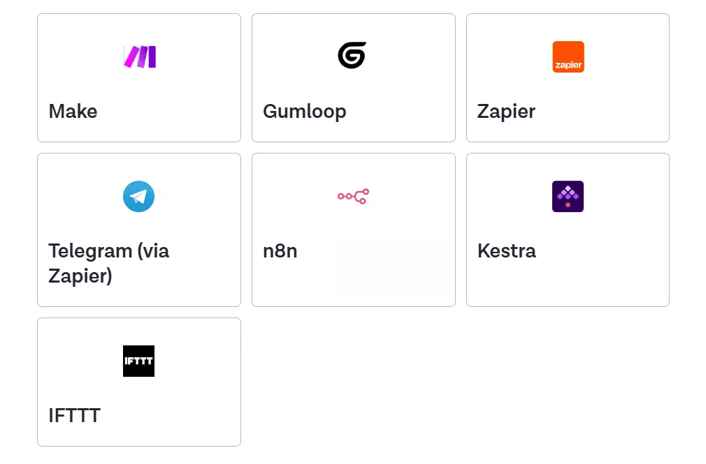 Apify integration options