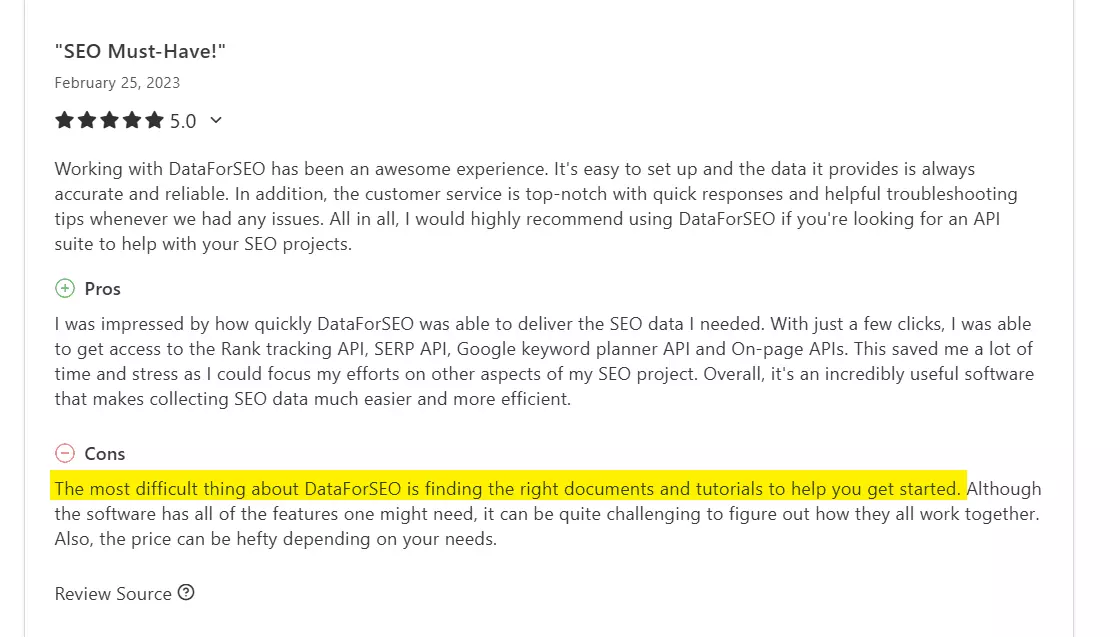 5 Best Google rank tracking APIs compared - What do users say? image29
