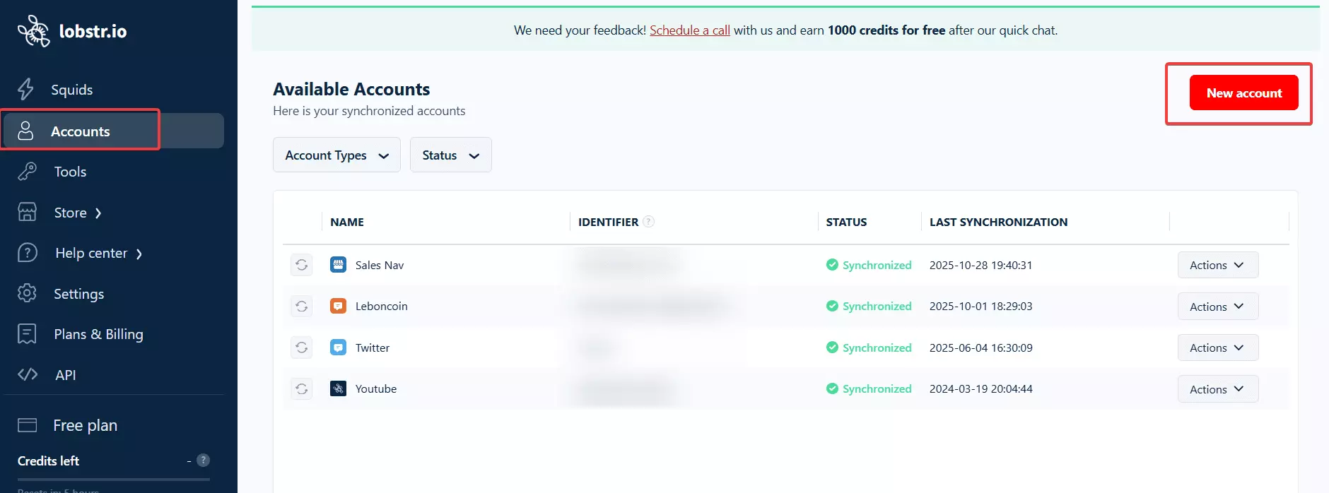 Lobstr.io: Best Evaboot Alternative - Account management image25