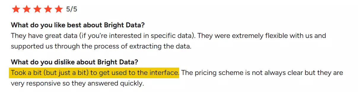 Bright Data manual trigger interface