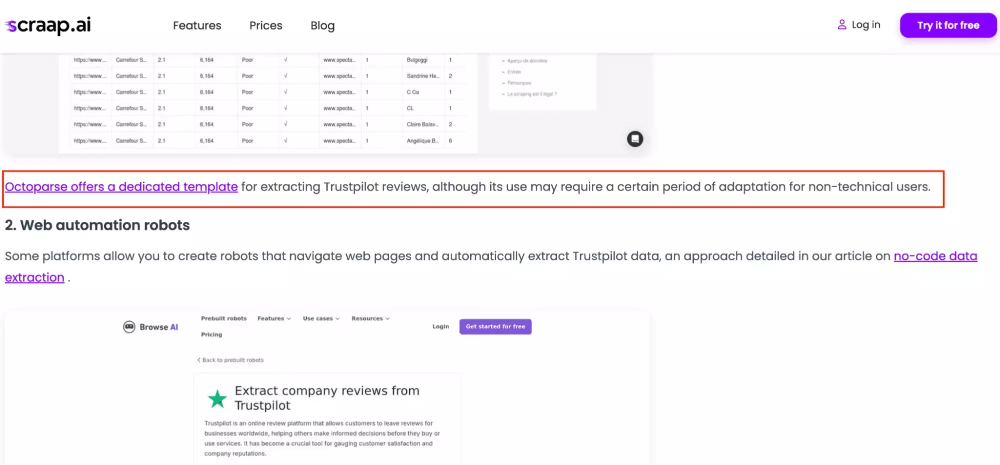 Example of a generic no-research listicle