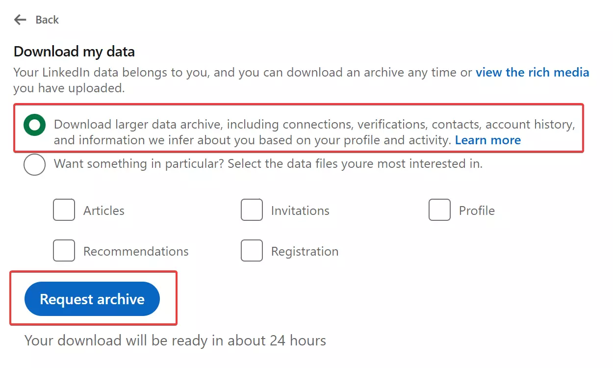 How to Export LinkedIn Contacts of your 1st-Degree Connections in 2025
