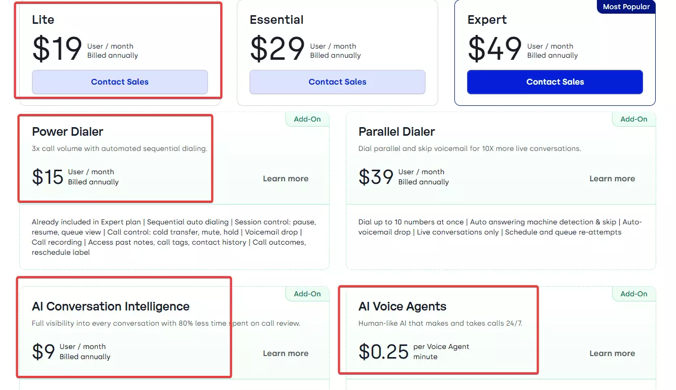 4 Best cold calling software of 2025 - Pricing image27