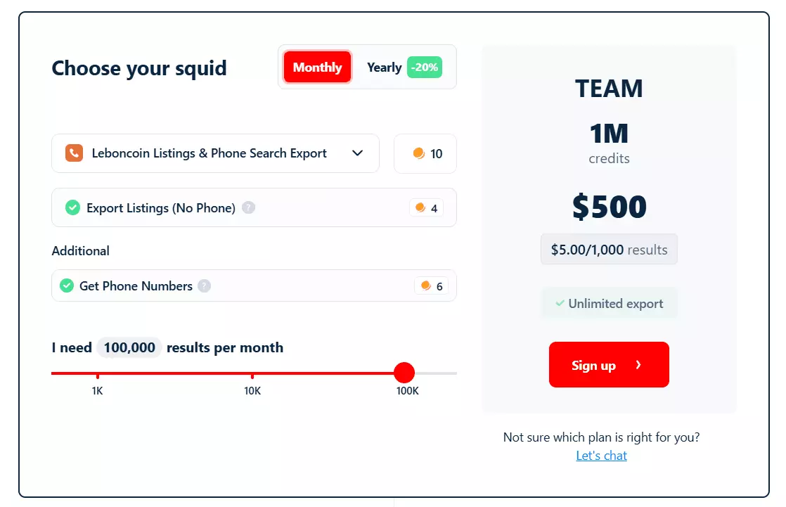 Update #1 – Leboncoin scrapers pricing adjustment - What changed?