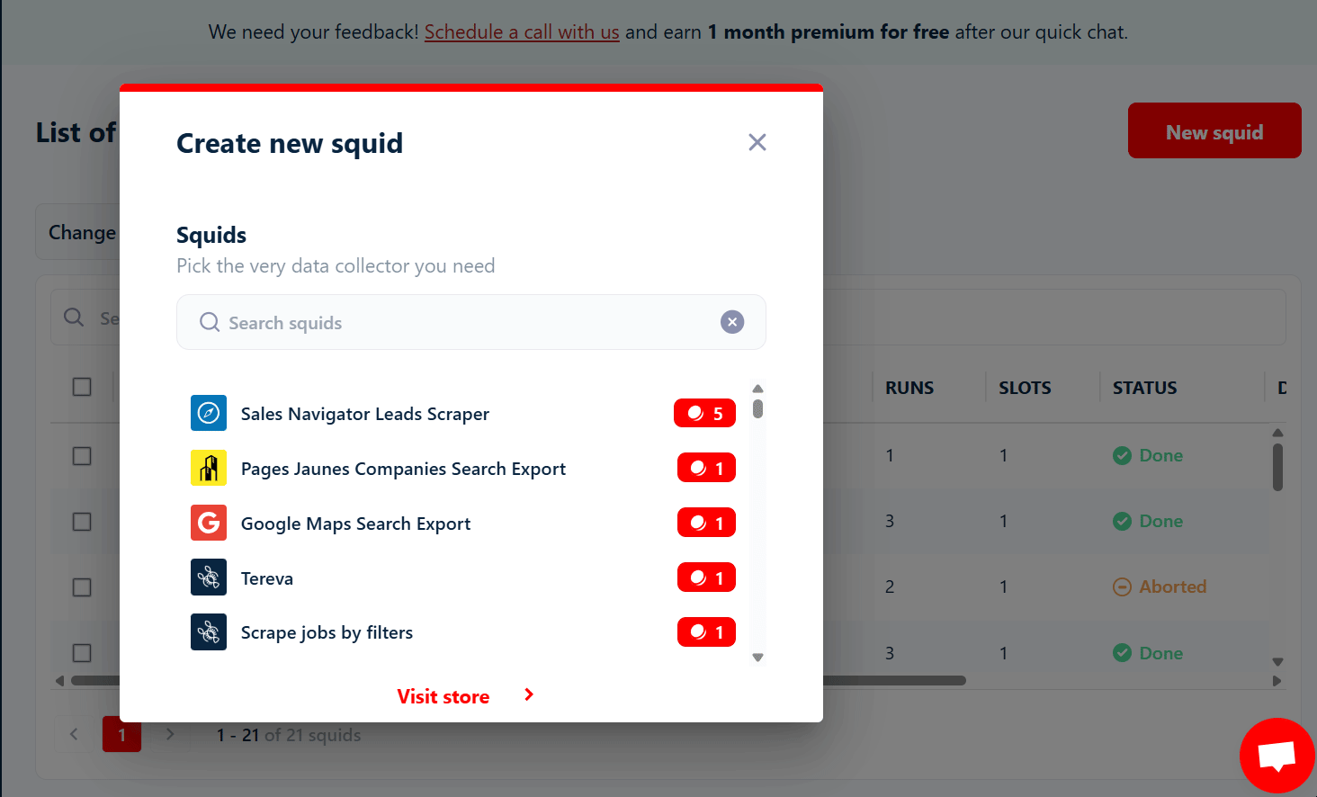 How to collect Google search results at scale with Lobstr.io - 1. Create Squid