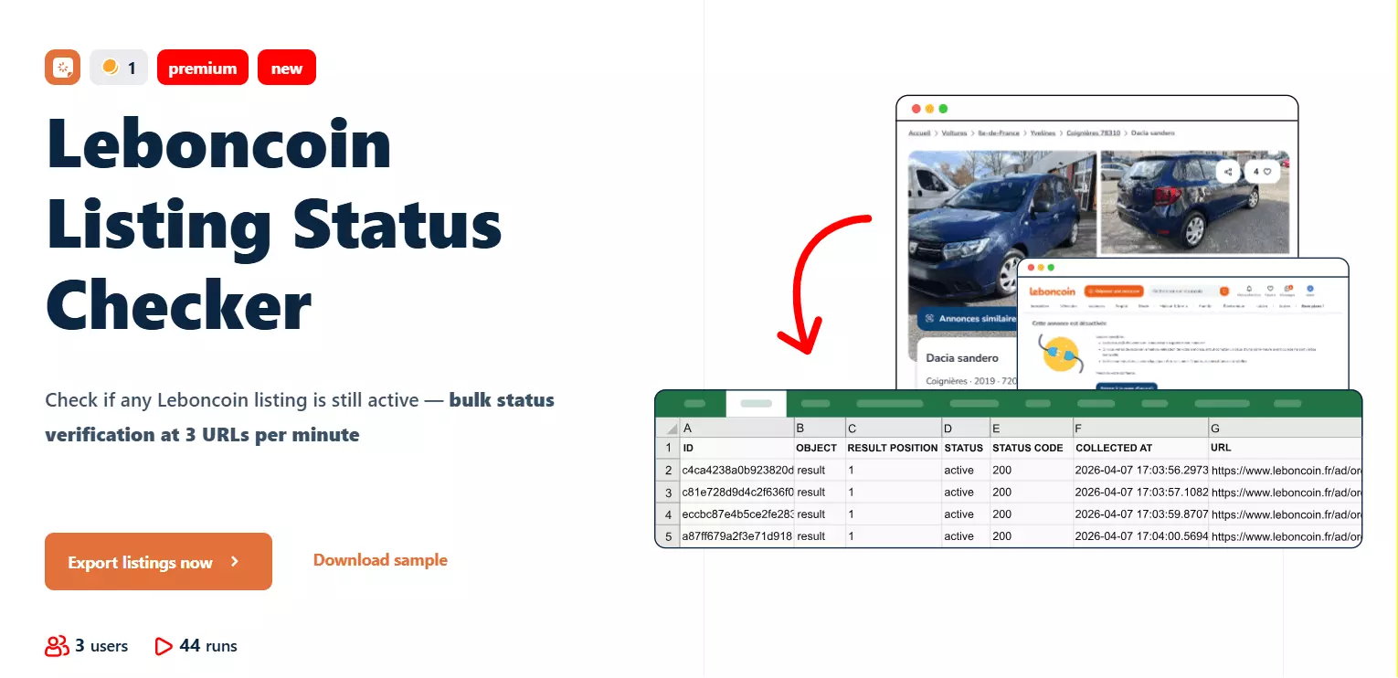 Leboncoin Listing Status Checker 🔍