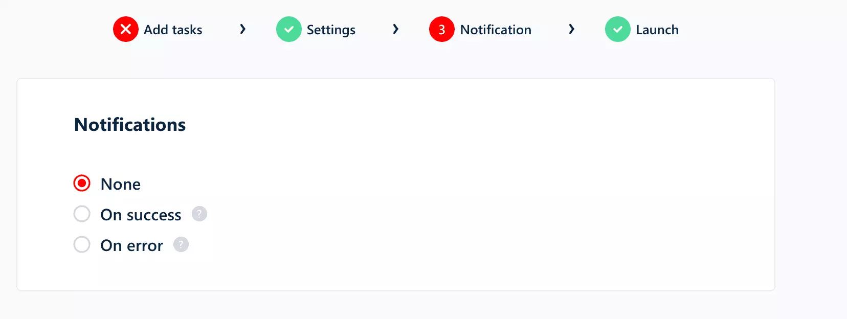Reddit Scraper notification settings