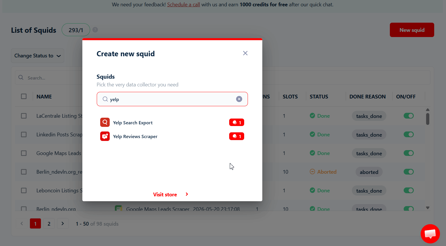 Step 1: Create a Squid