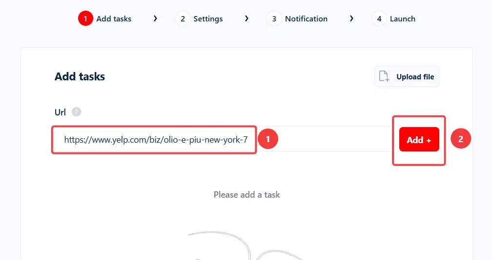 Step 2: Add tasks