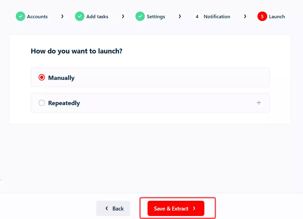Step 4: Launch