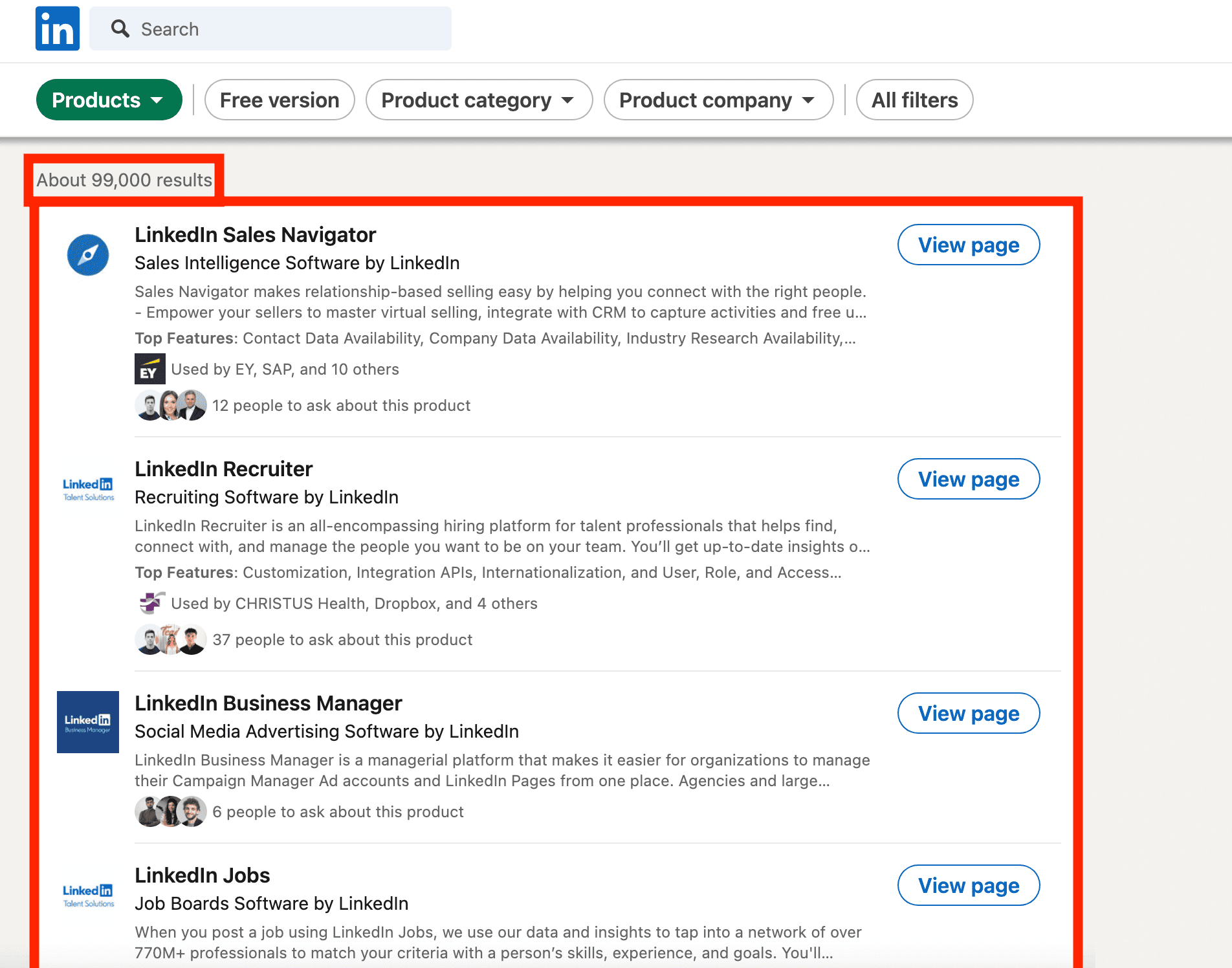 linkedin products search results no filter - image68.png