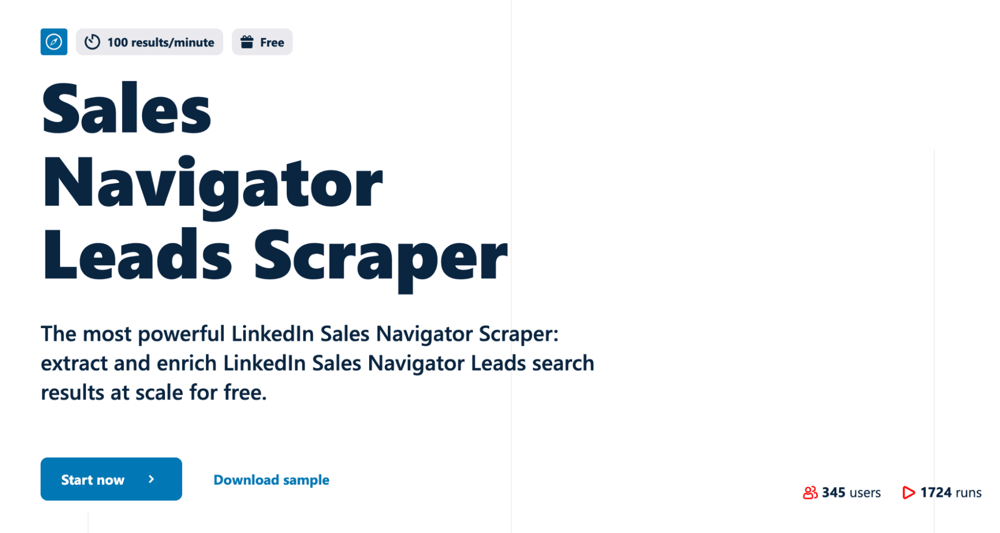 sales navigator leads scraper lobstr product page - image1.png