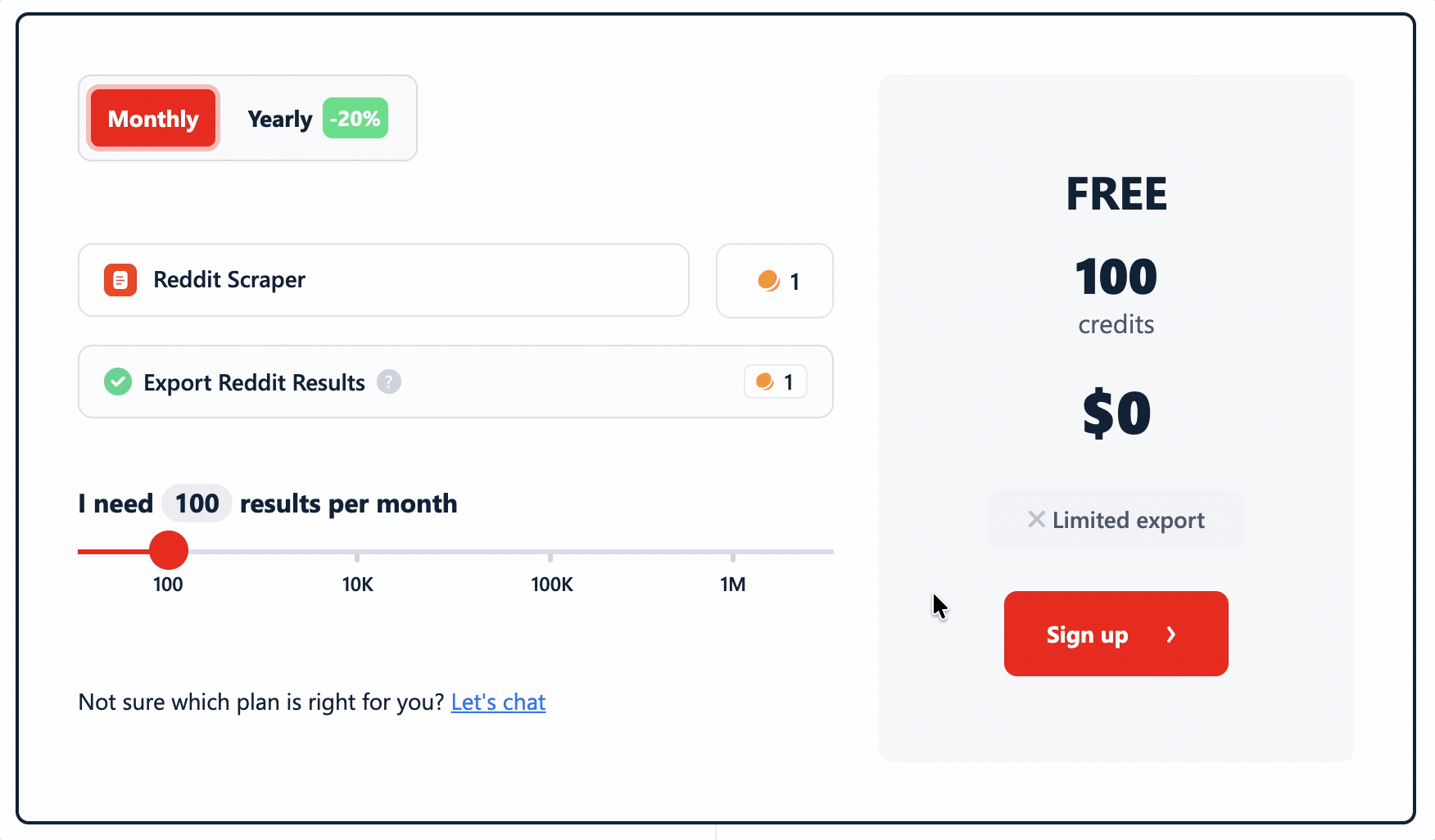 lobstr.io pricing — page