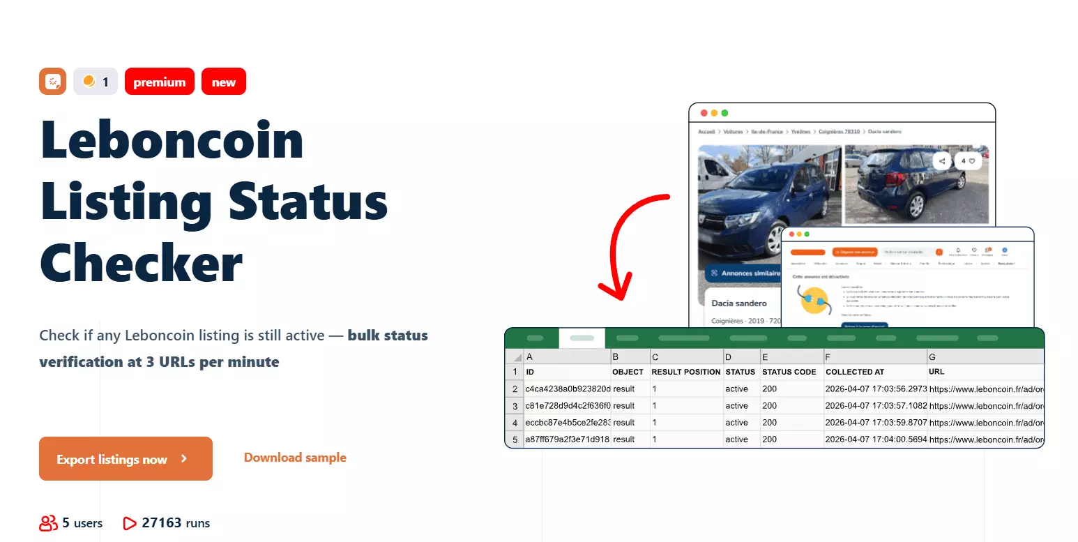 5. Listing Status Checker