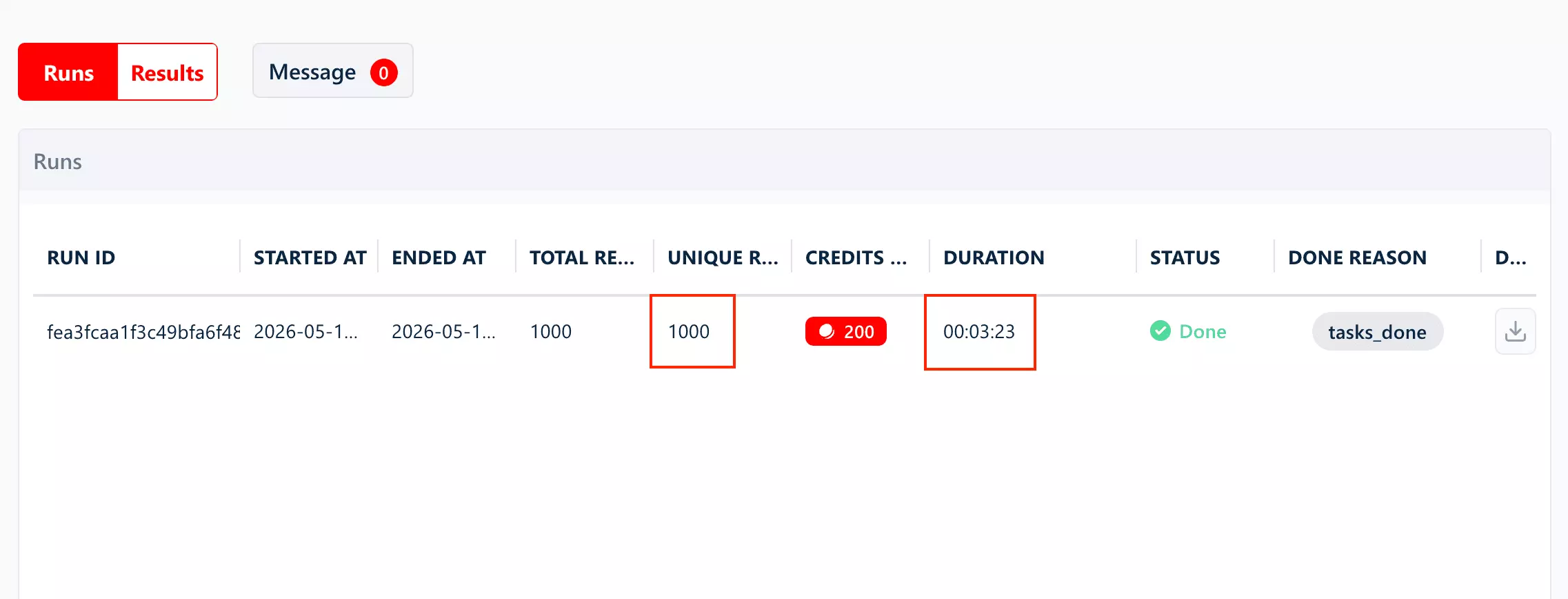 Speed test setup used to measure Idealista scraper performance