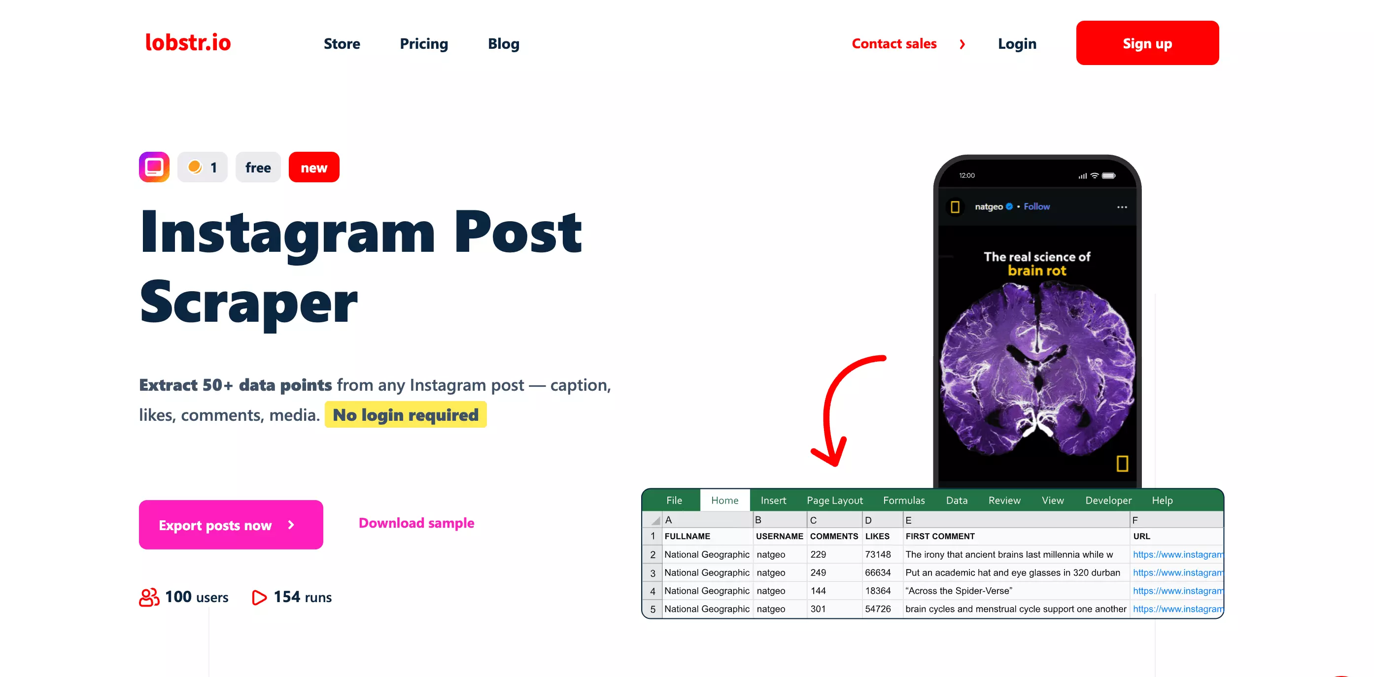 lobstr.io homepage