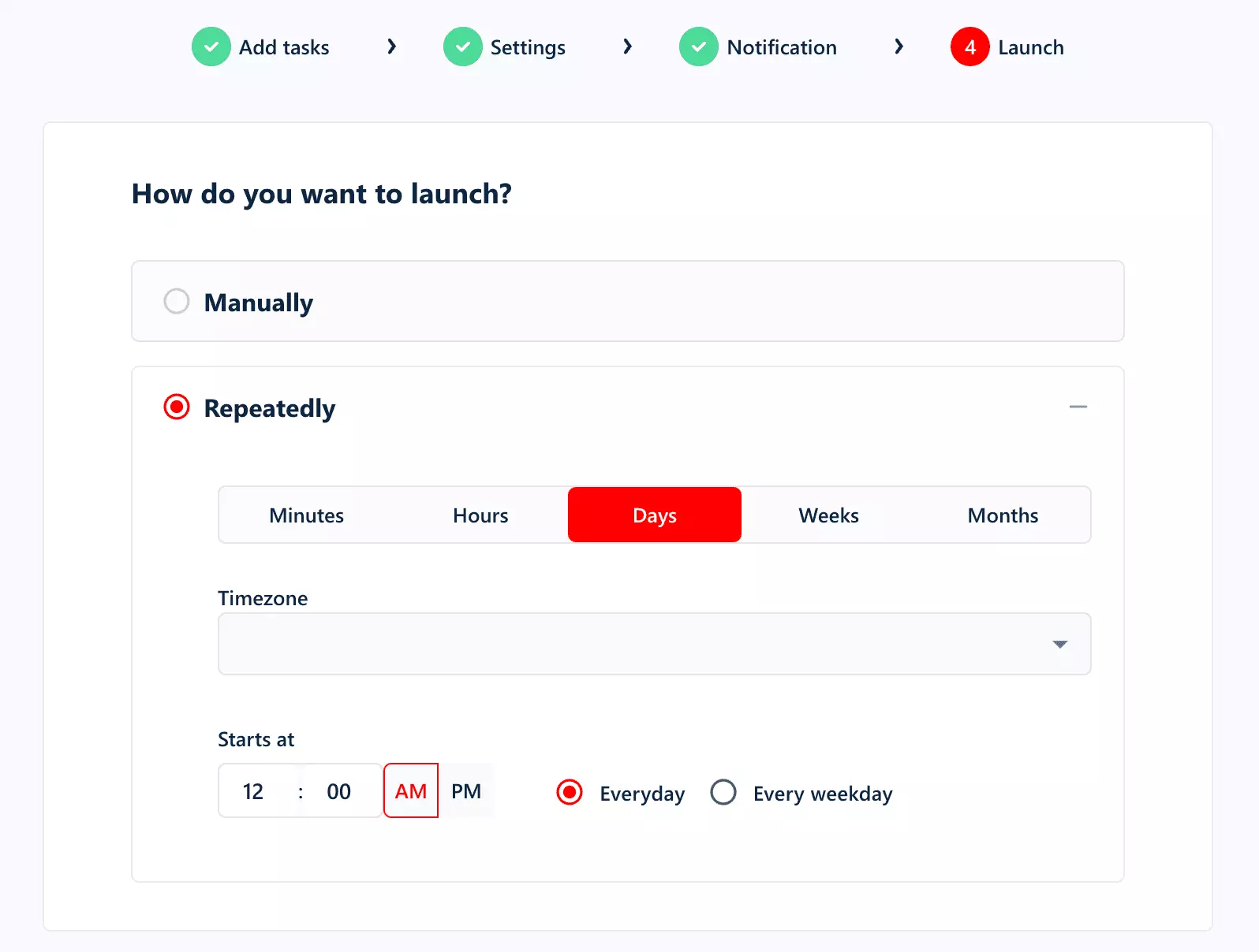 Planung wiederkehrender Jobs in lobstr.io