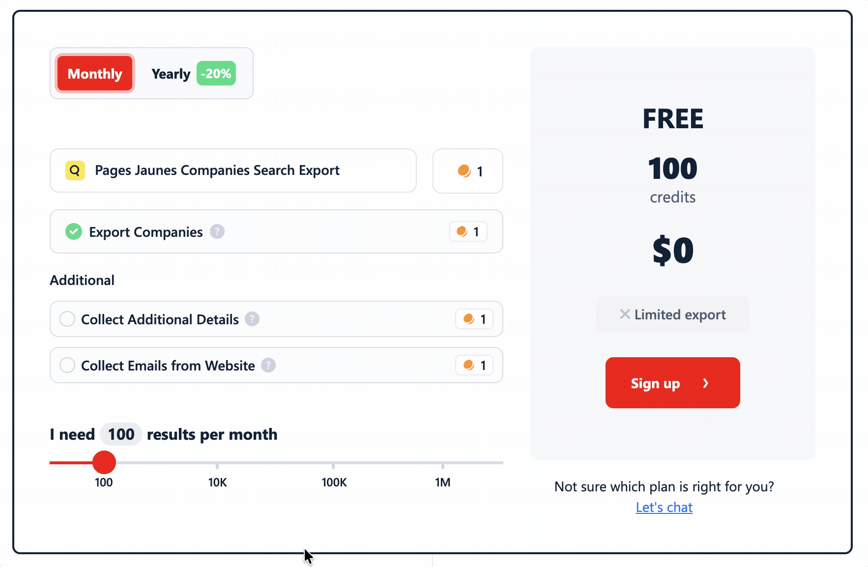 lobstr.io base pricing tiers