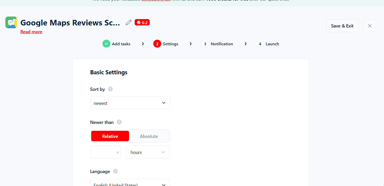 Basic settings