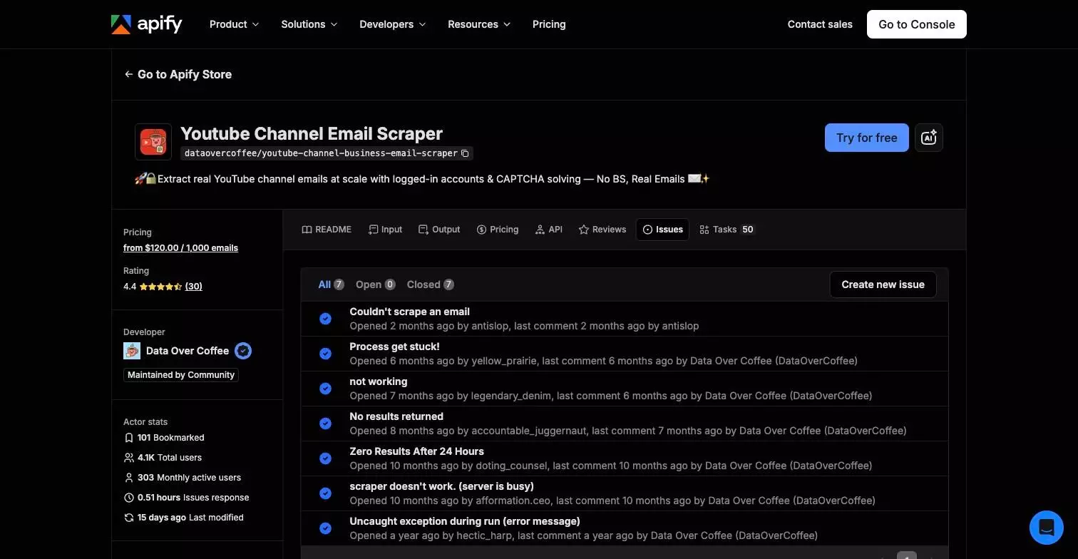 Email actor Issues: 0.51-hour response