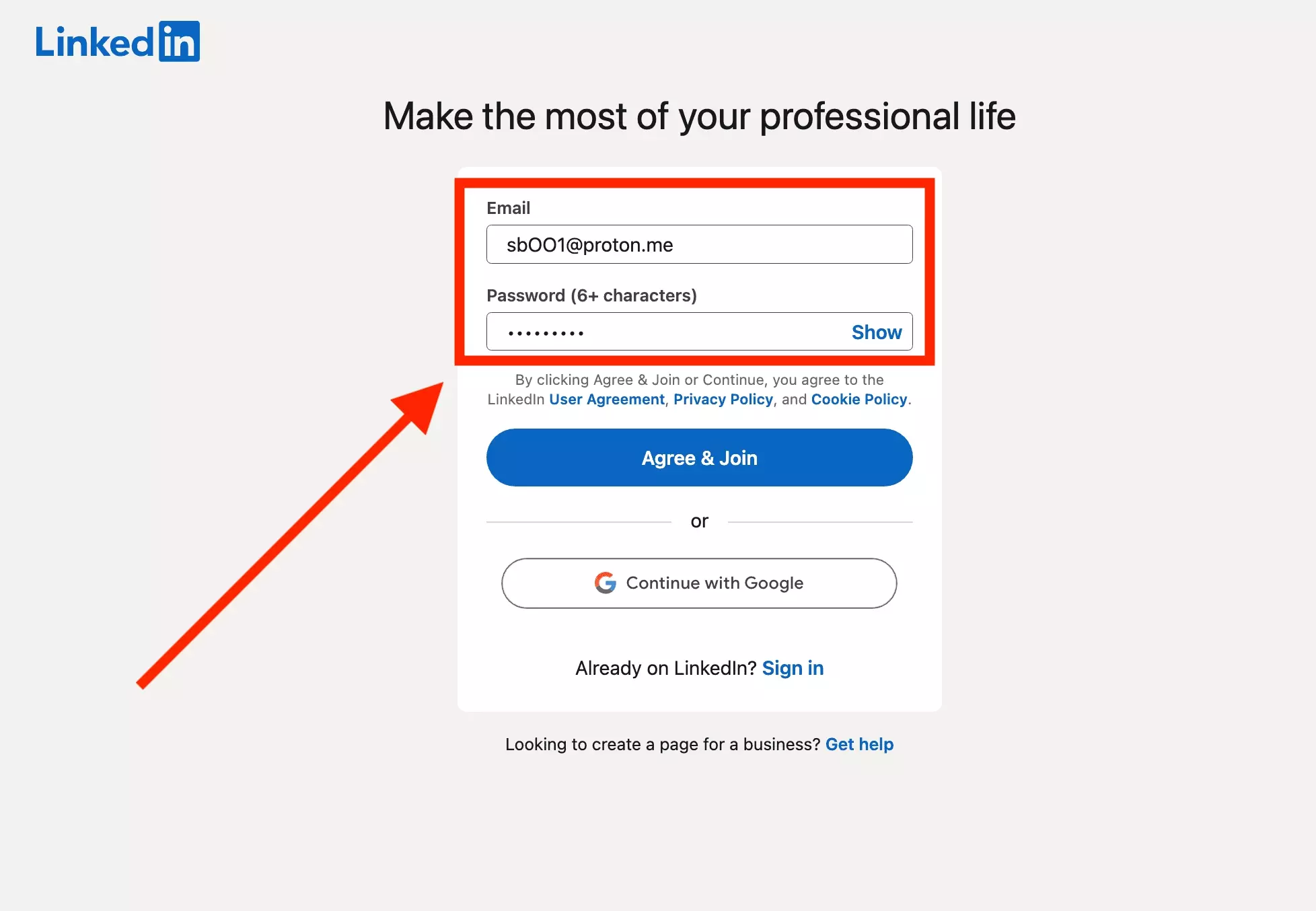 create a linkedin burn account with proton mail - image19.png