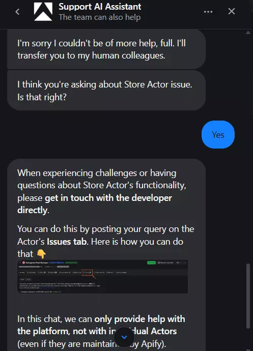 Support client